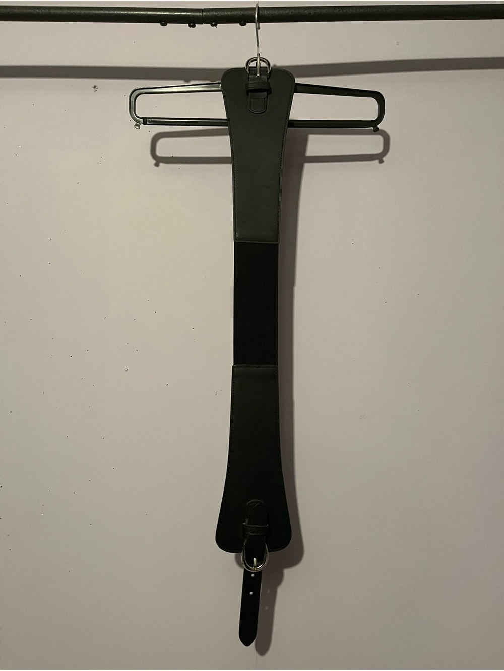 Vintage Faux Leather/Elastic  Wide Belt